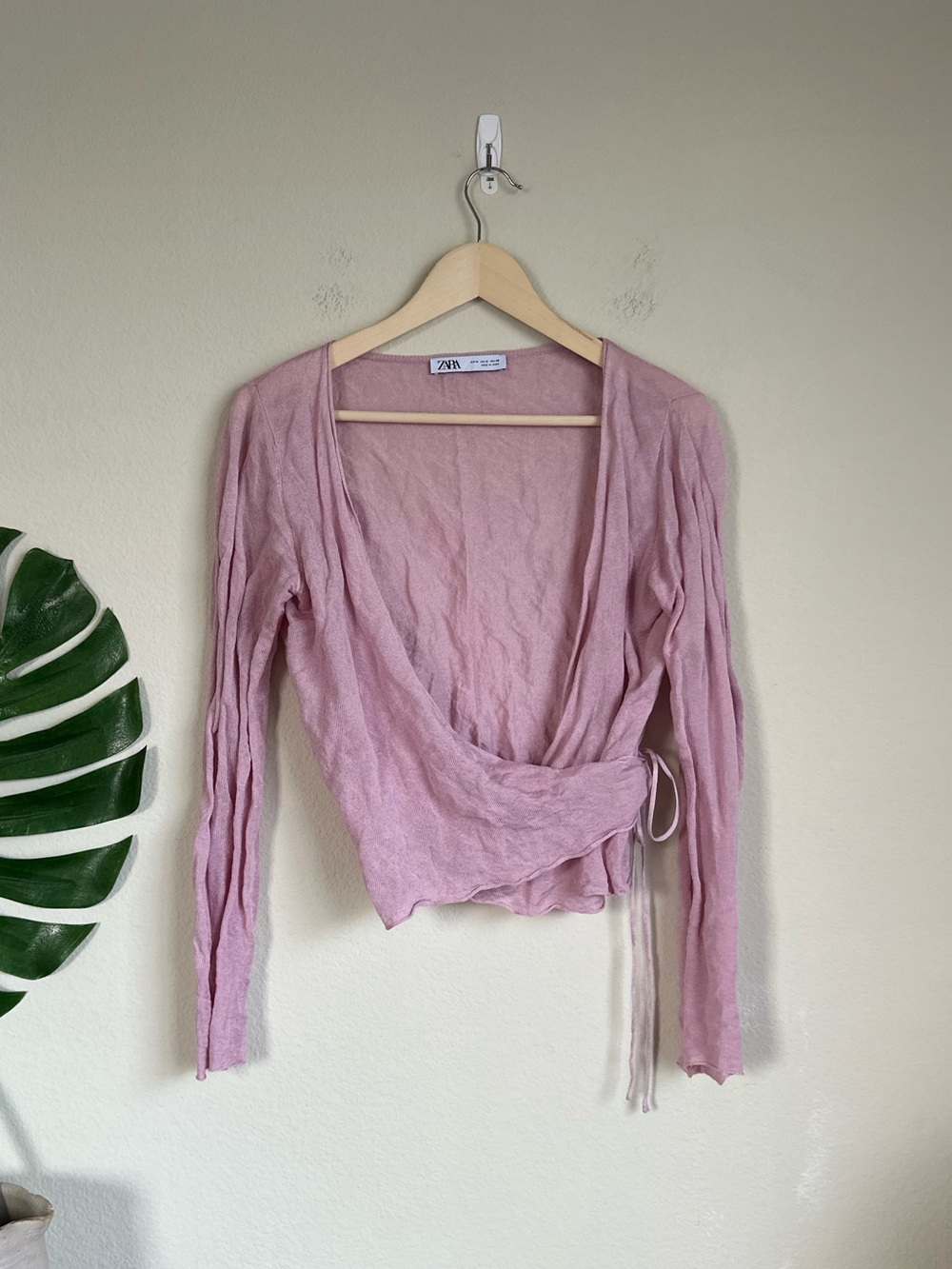 Zara Wrap Ballet Knit Top